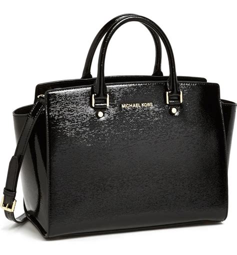 michael kors selma large satchel|selma leather satchel.